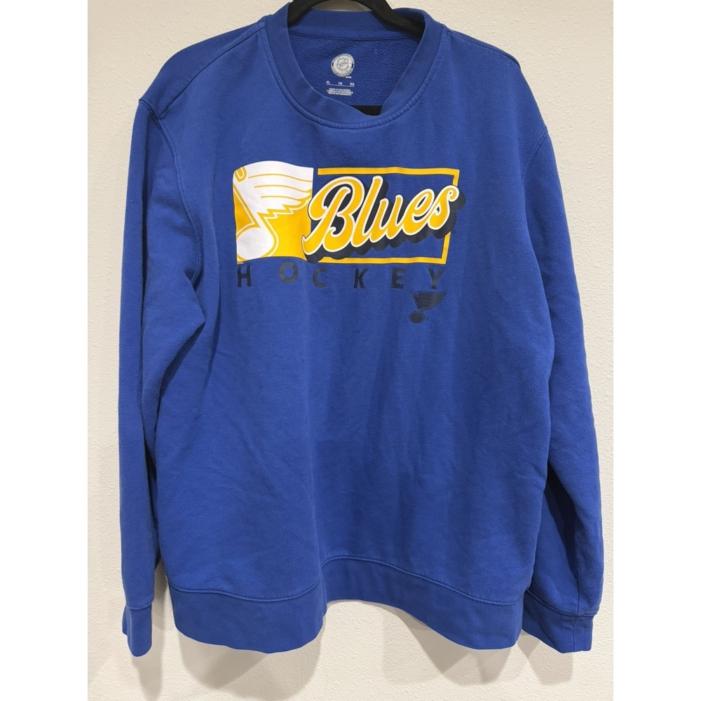 St Louis Blues Hockey‎ Crewneck Sweatshirt Size XL